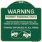 Signmission Permit Parking Only Unauthorized Vehicles Will Be Towed at Vehicle Owners Expense To, G-1818-23309 A-DES-G-1818-23309 - alternate 1